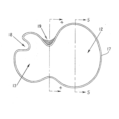 US Patent No. 4,161,130 – Thomas G Lieber – Body For Bass Guitar - Patents Rock - Russell IP