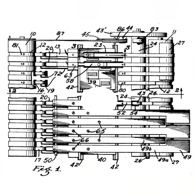 US Patent No. 2,940,351 – Harry C Chamberlin – Magnetic Tape Sound Reproducing Musical Instrument - Patents Rock - Russell IP