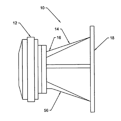 US Patent No. 7,686,129 - Klipsch Group Inc - Acoustic Horn Having Internally Raised Geometric Shapes - Patents Rock - Russell IP