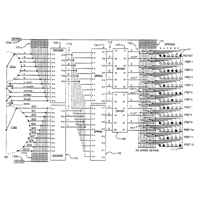 US Patent No. 4,915,005 - Optek Music Systems Inc - Fingering Display For Musical Instrument - Patents Rock - Russell IP