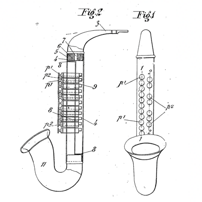French Patent No. 569,294 - Couesnon Et Cie - Toy Saxophone - Patents Rock - Russell IP