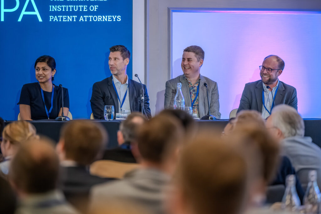 Russell IP Founder and Director Iain Russell and the other speakers on the AI in Patent Attorney Office Practice panel discussion at CIPA Congress 2025: AI in IP