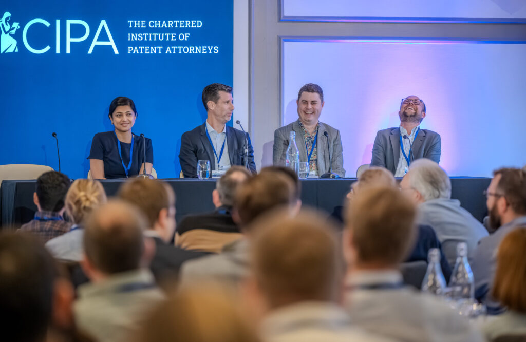 Russell IP Founder and Director Iain Russell and the other speakers on the AI in Patent Attorney Office Practice panel discussion at CIPA Congress 2025: AI in IP
