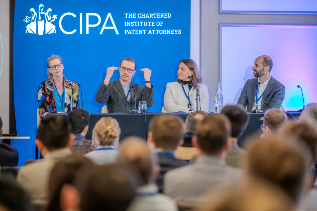 Russell IP Consultant Ben Hoyle and the other speakers on the Data is the New Oil panel discussion at CIPA Congress 2025: AI in IP
