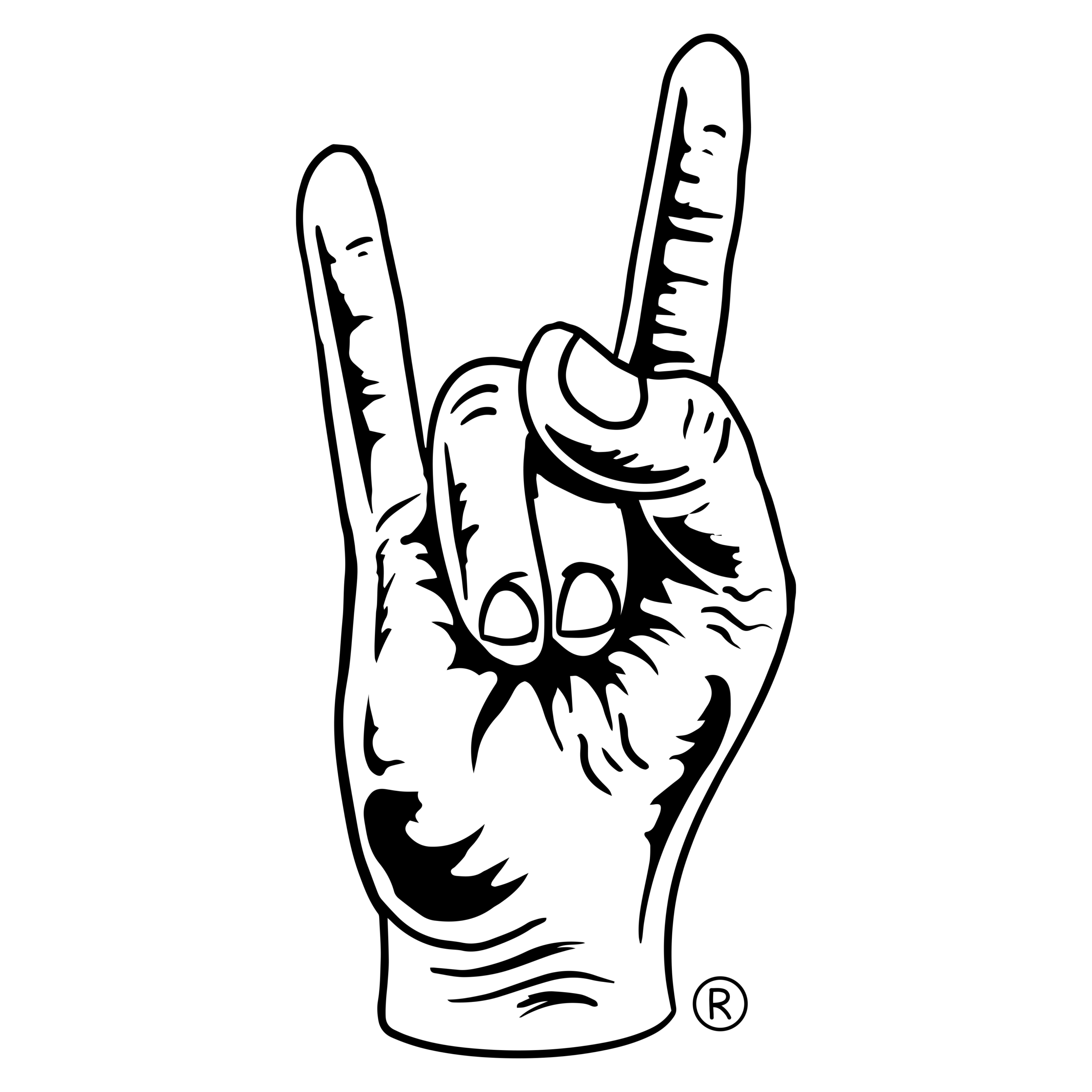 Russell IP’s registered trade mark rock logo