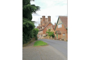 A photograph of buildings in Albury, central Surrey, taken by Russell IP Founder and Director Iain Russell