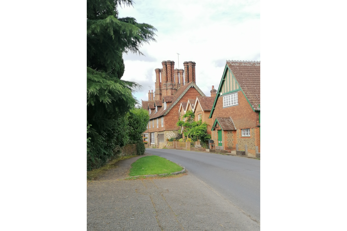 A photograph of buildings in Albury, central Surrey, taken by Russell IP Founder and Director Iain Russell