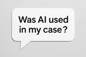 Was AI used in my case?